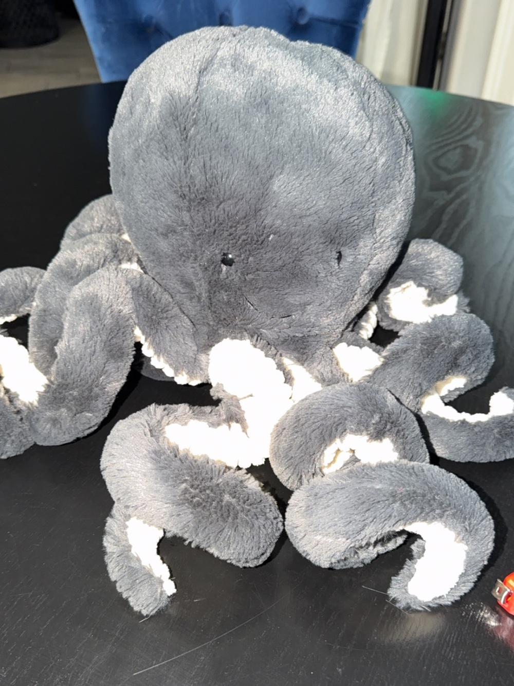 JELLYCAT  Gray and White Plush Octopus